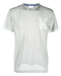 T-shirt girocollo stampata grigia di Koché