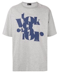 T-shirt girocollo stampata grigia di Kolor