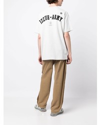 T-shirt girocollo stampata grigia di Izzue