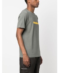 T-shirt girocollo stampata grigia di Parajumpers