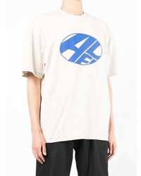 T-shirt girocollo stampata grigia di Ader Error