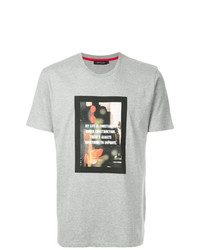 T-shirt girocollo stampata grigia di Loveless
