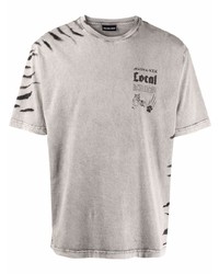 T-shirt girocollo stampata grigia di Mauna Kea