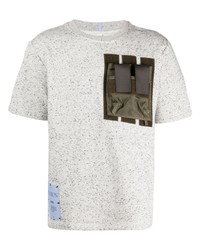 T-shirt girocollo stampata grigia di McQ