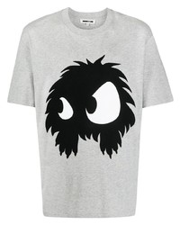 T-shirt girocollo stampata grigia di McQ Swallow