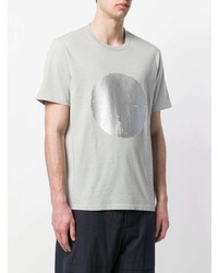 T-shirt girocollo stampata grigia di Folk