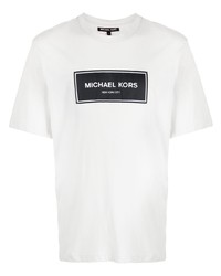 T-shirt girocollo stampata grigia di Michael Kors