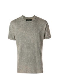 T-shirt girocollo stampata grigia di Mr & Mrs Italy