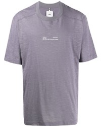 T-shirt girocollo stampata grigia di Oamc