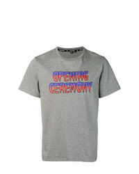 T-shirt girocollo stampata grigia di Opening Ceremony
