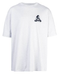 T-shirt girocollo stampata grigia di Palace