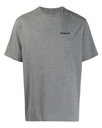 T-shirt girocollo stampata grigia di Patagonia