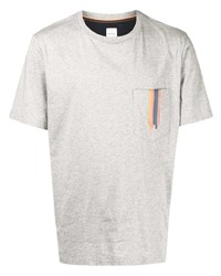 T-shirt girocollo stampata grigia di Paul Smith