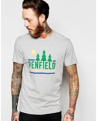 T-shirt girocollo stampata grigia di Penfield