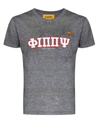 T-shirt girocollo stampata grigia di Phipps