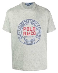 T-shirt girocollo stampata grigia di Polo Ralph Lauren