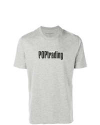 T-shirt girocollo stampata grigia di Pop Trading Company