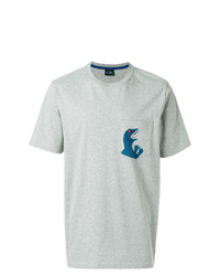 T-shirt girocollo stampata grigia di Ps By Paul Smith