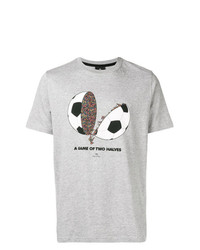 T-shirt girocollo stampata grigia di Ps By Paul Smith