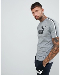 T-shirt girocollo stampata grigia di Puma