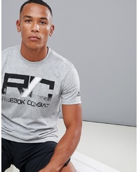 T-shirt girocollo stampata grigia di Reebok