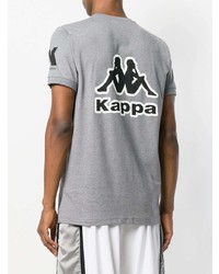 T-shirt girocollo stampata grigia di Kappa Kontroll