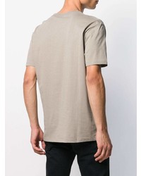 T-shirt girocollo stampata grigia di Raf Simons