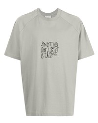 T-shirt girocollo stampata grigia di Song For The Mute