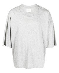T-shirt girocollo stampata grigia di Studio Nicholson