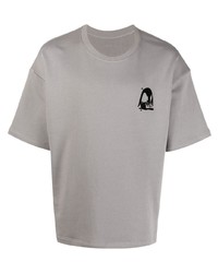 T-shirt girocollo stampata grigia di Styland