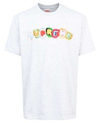 T-shirt girocollo stampata grigia di Supreme