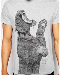T-shirt girocollo stampata grigia di Supreme Being