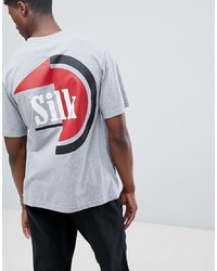 T-shirt girocollo stampata grigia di Systvm