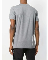 T-shirt girocollo stampata grigia di Kappa Kontroll