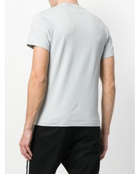 T-shirt girocollo stampata grigia di Facetasm