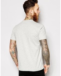 T-shirt girocollo stampata grigia di YMC