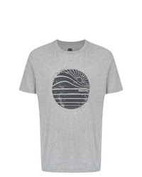 T-shirt girocollo stampata grigia di Track & Field