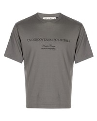 T-shirt girocollo stampata grigia di UNDERCOVE