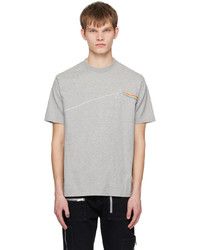 T-shirt girocollo stampata grigia di Undercover