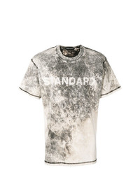 T-shirt girocollo stampata grigia di United Standard