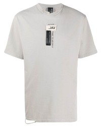 T-shirt girocollo stampata grigia di VAL KRISTOPHE