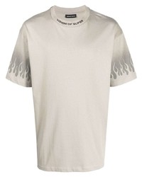 T-shirt girocollo stampata grigia di Vision Of Super
