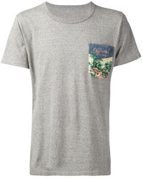 T-shirt girocollo stampata grigia di VISVIM