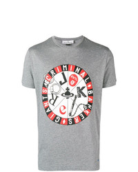 T-shirt girocollo stampata grigia di Vivienne Westwood