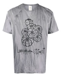 T-shirt girocollo stampata grigia di WESTFALL
