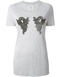 T-shirt girocollo stampata grigia di Zoe Karssen