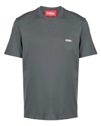 T-shirt girocollo stampata grigio scuro di 032c