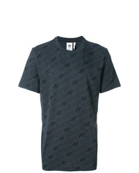 T-shirt girocollo stampata grigio scuro di adidas