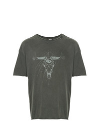 T-shirt girocollo stampata grigio scuro di Alchemist