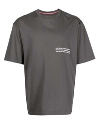 T-shirt girocollo stampata grigio scuro di And Wander